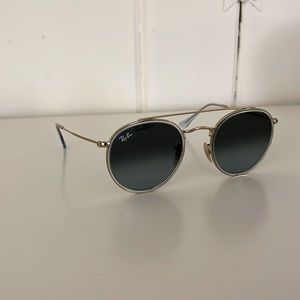 Ray Ban Round Double Bridge Sun Glasses